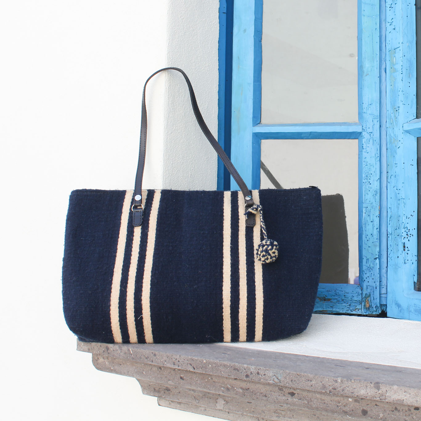 Bolso Ines Azul Marino Beige