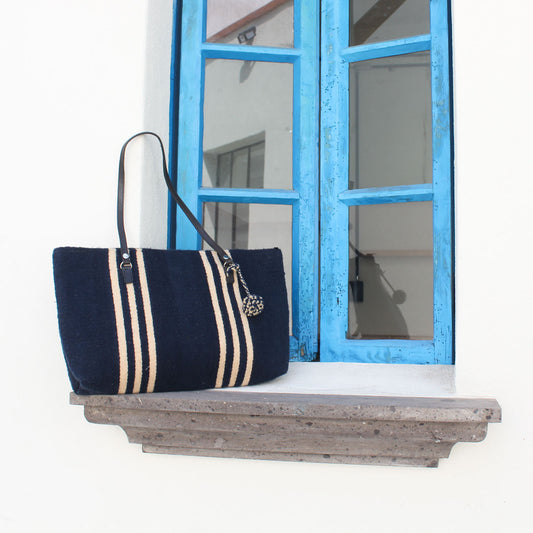 Bolso Ines Azul Marino Beige